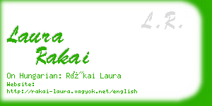 laura rakai business card